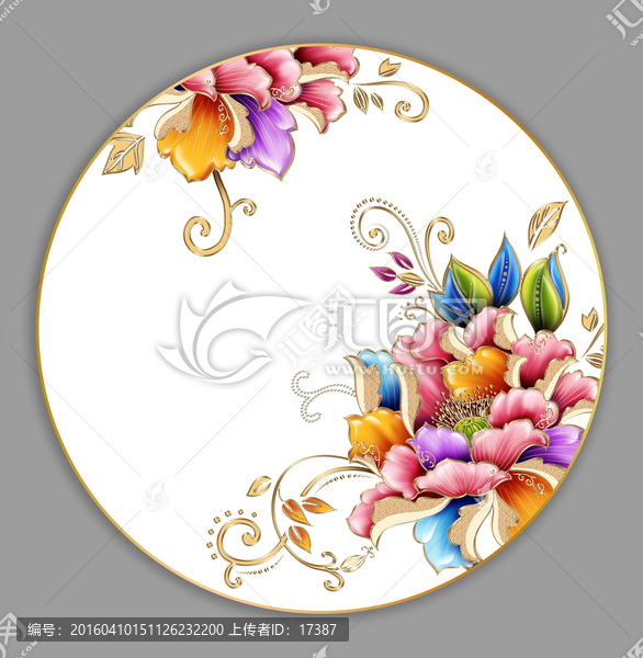 陶瓷花面