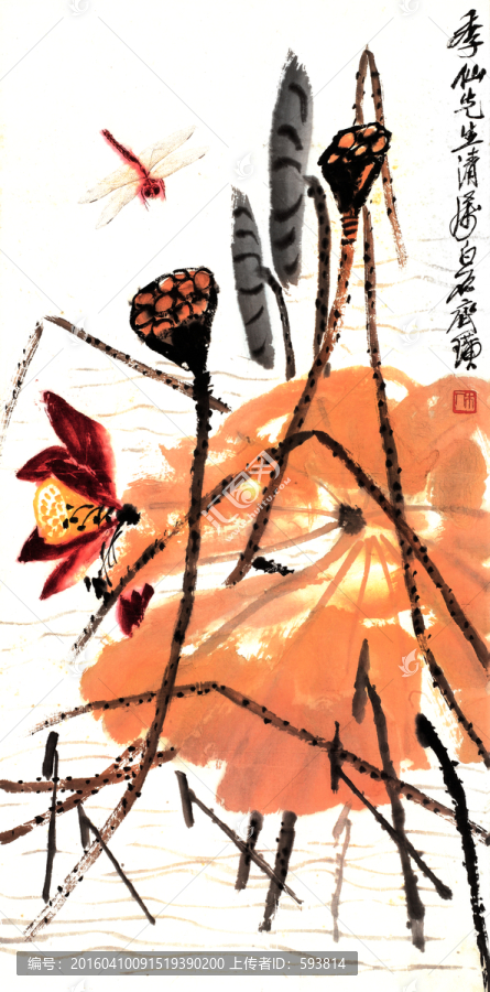 齊白石國畫,（未分層）