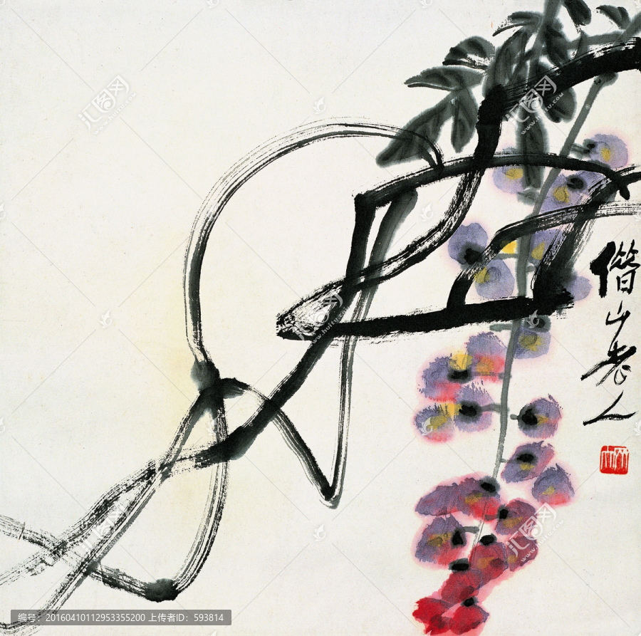齊白石國畫,（未分層）