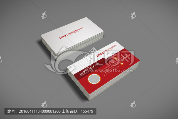 紅色企業(yè)通用名片設(shè)計(jì)模板