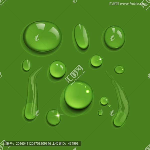 水滴,矢量