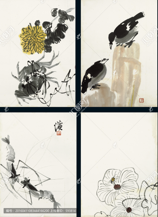 齊白石國畫,（未分層）