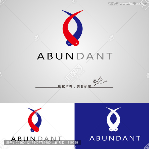字母logo,魚logo