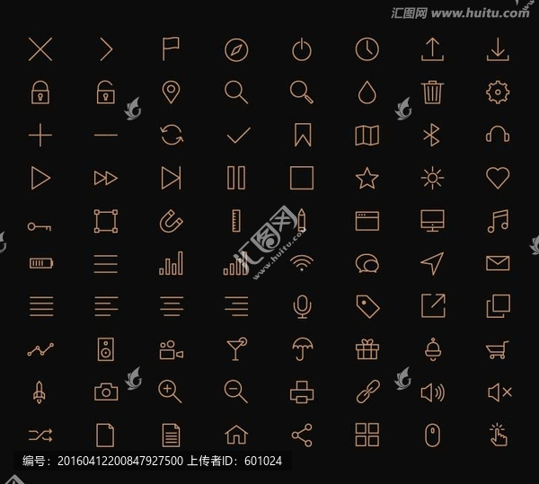 線性UI圖標(biāo)素材