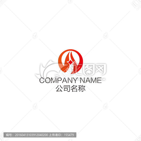 簡潔大氣投資理財logo設計