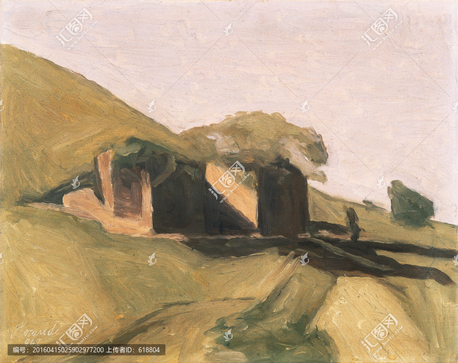 抽象風(fēng)景油畫,莫蘭迪高清作品