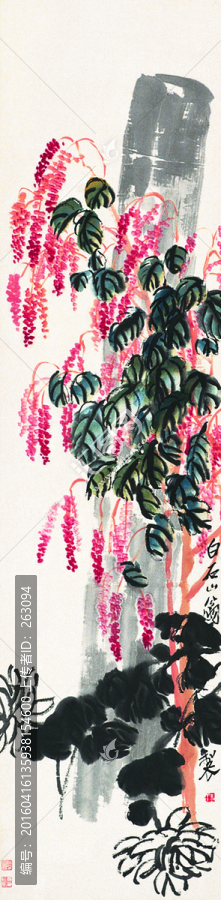 齊白石,,花卉國畫