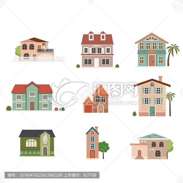 矢量建筑物素材