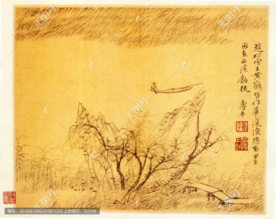 惲壽平,山水花卉?chē)?guó)畫(huà)
