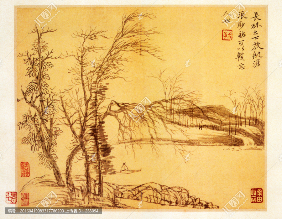 惲壽平,山水花卉?chē)?guó)畫(huà)