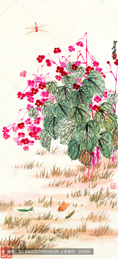 齊白石,海棠秋聲