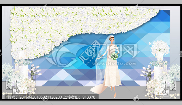 婚禮迎賓區(qū)效果圖