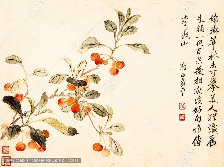 惲壽平,花鳥草蟲