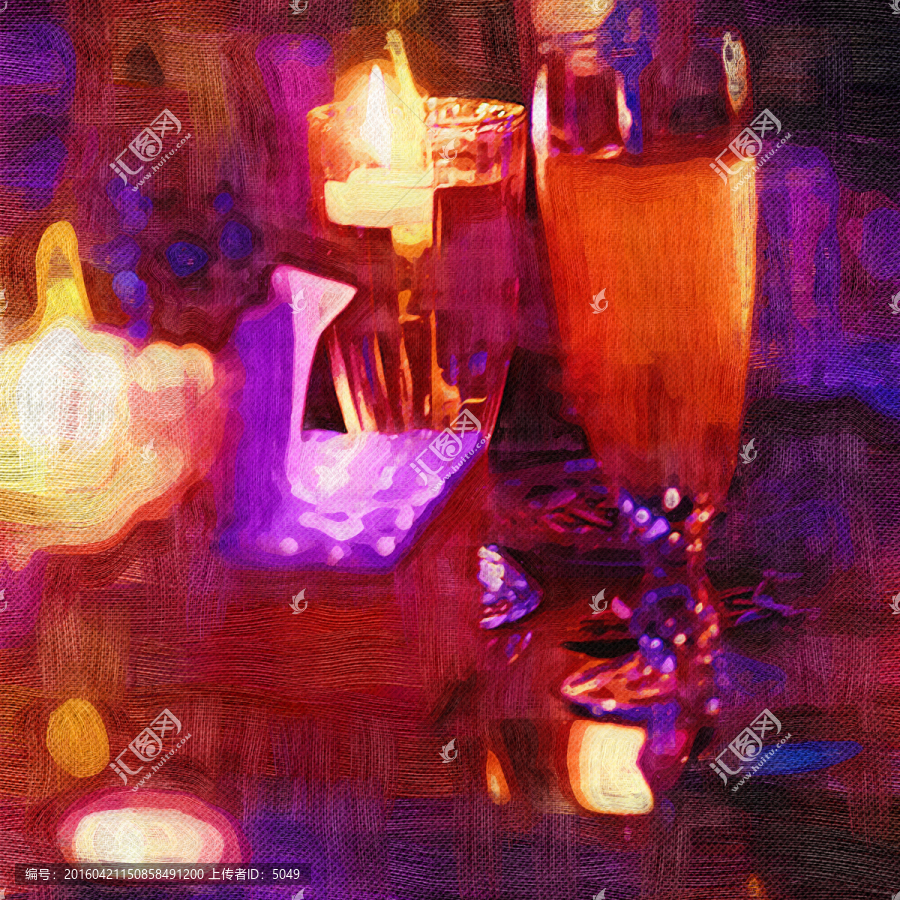 油畫,迷離