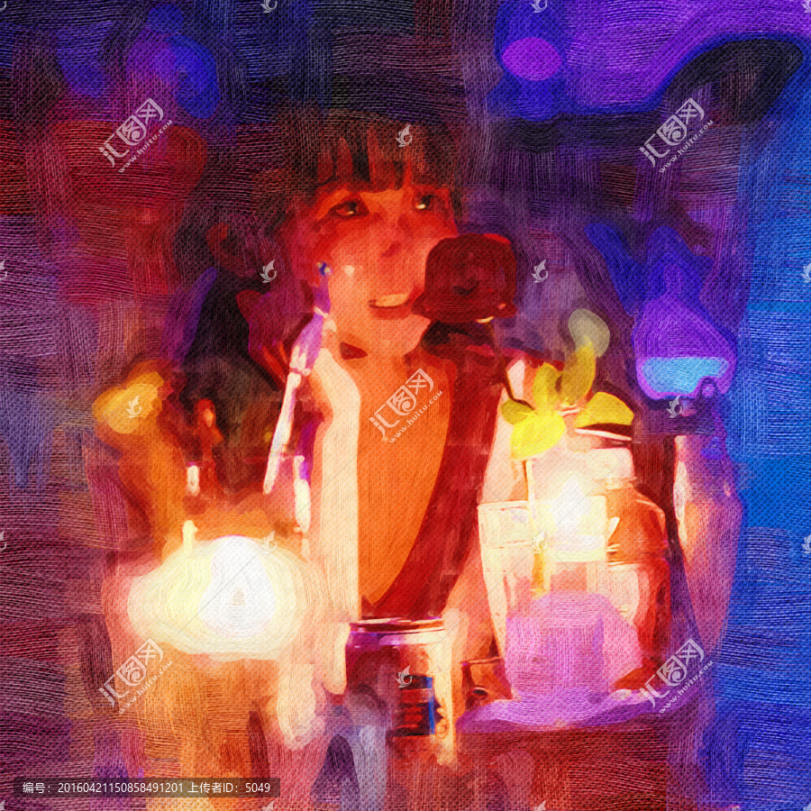 油畫,迷離