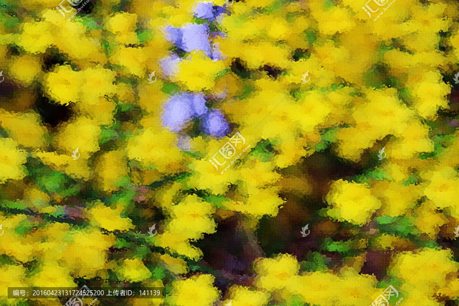迎春花油畫