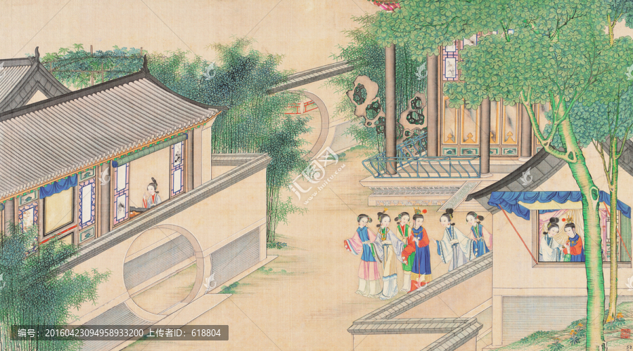 紅樓夢人物插畫,畫廊品質(zhì)