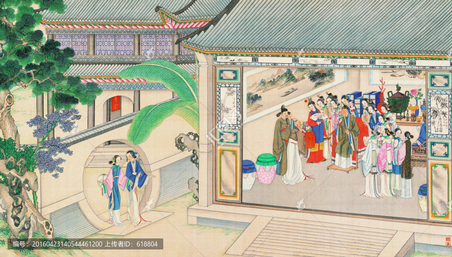 紅樓夢(mèng)工筆人物國(guó)畫(huà),畫(huà)廊品質(zhì)
