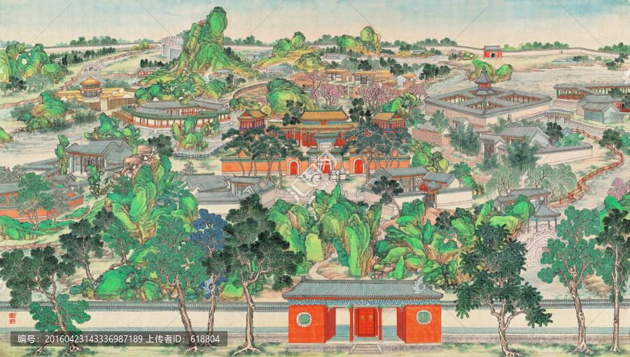 山水閣樓山水畫(huà),畫(huà)廊品質(zhì)