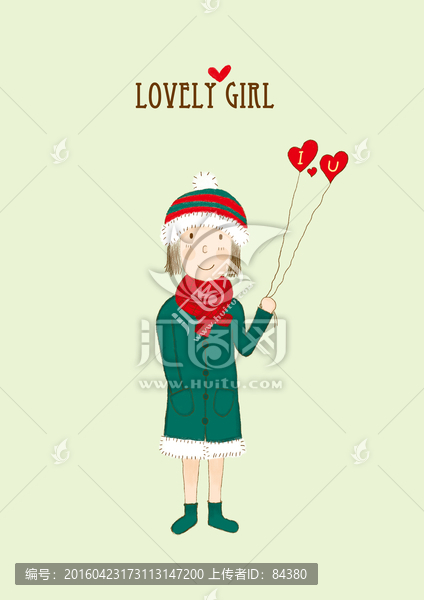 卡通女孩,lovelygirl