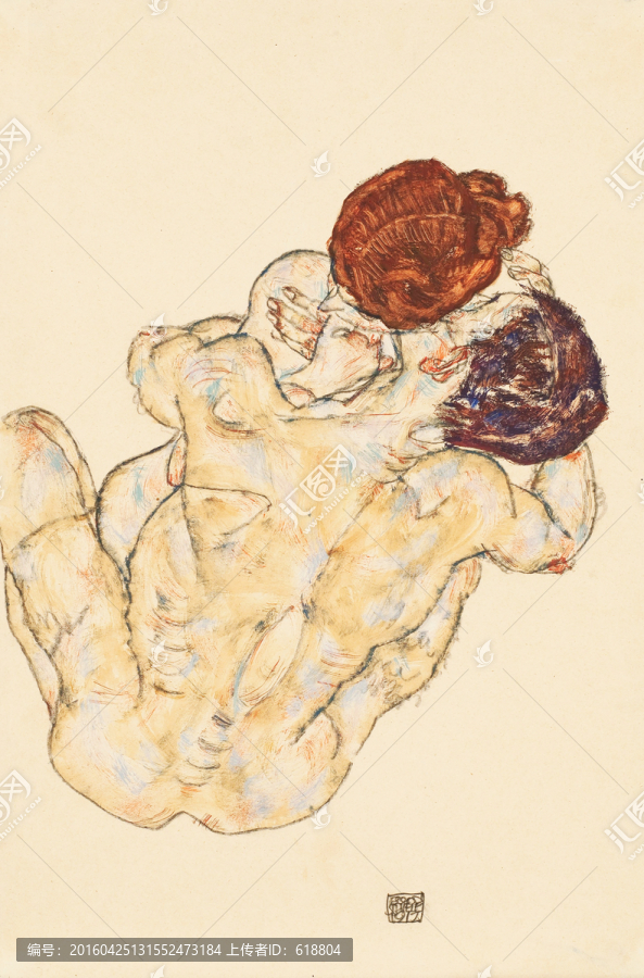 抽象油畫,高清席勒作品