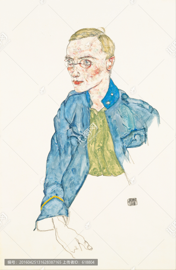 抽象油畫,高清席勒作品