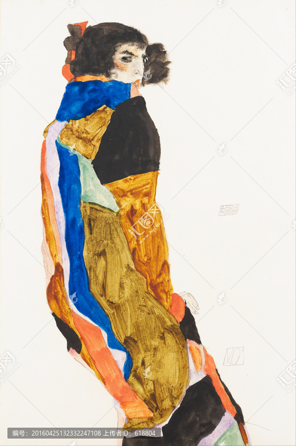 高清抽象油畫,席勒作品