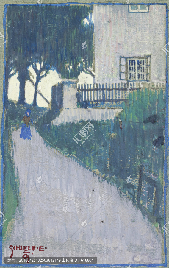 高清抽象油畫,席勒作品