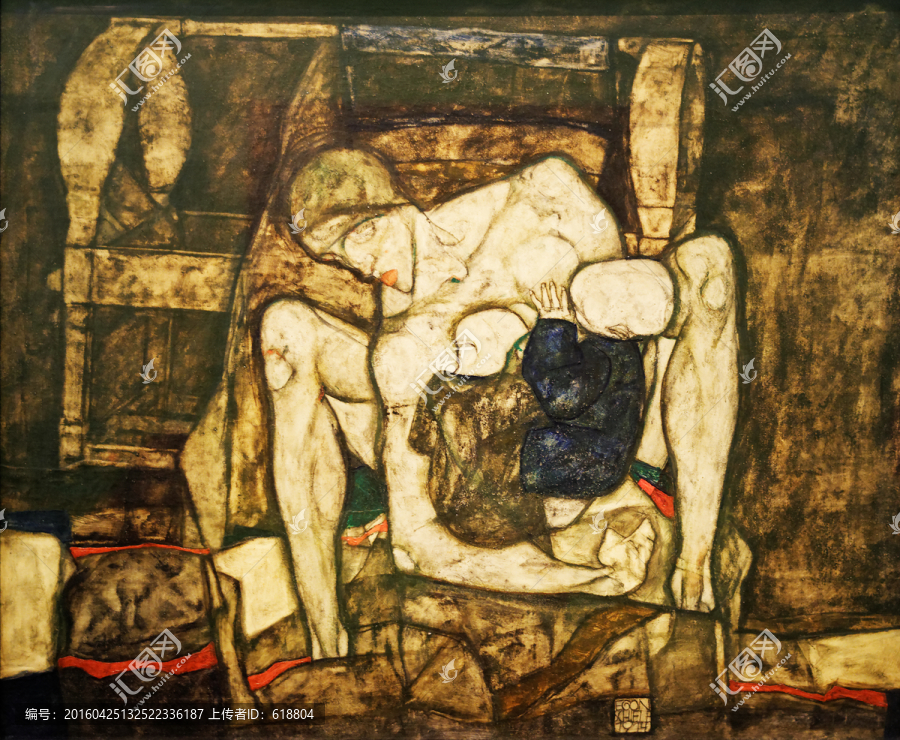 高清抽象油畫,席勒作品