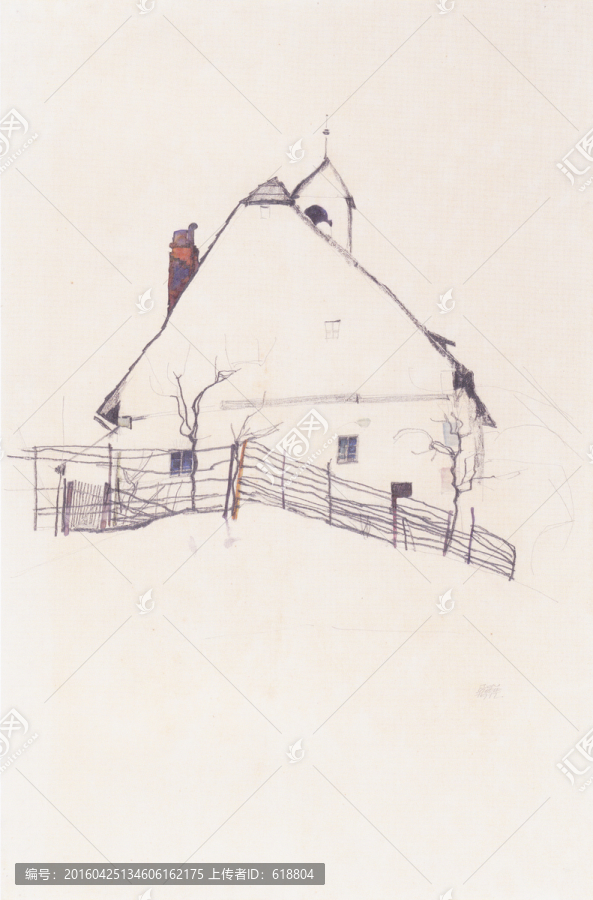 抽象油畫,席勒高清掃描作品