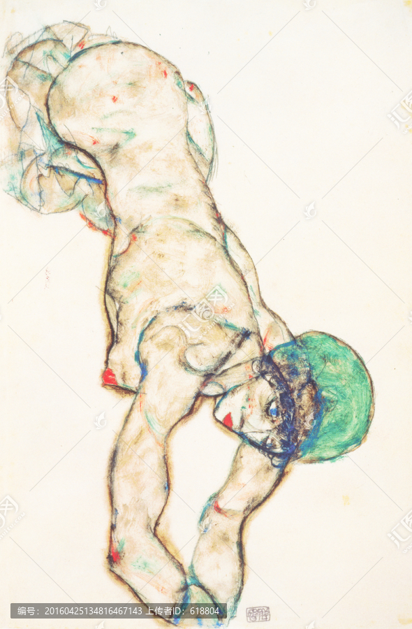 抽象人物油畫,席勒高清作品