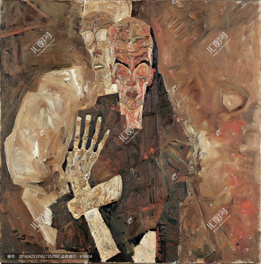 抽象人物油畫(huà),席勒高清作品