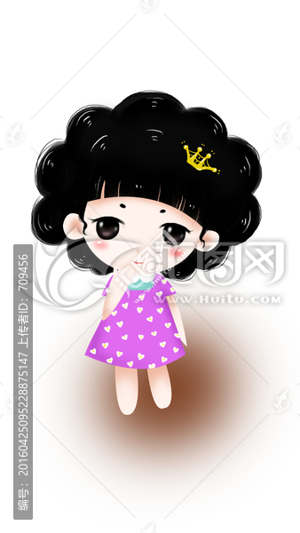 原創(chuàng)可愛(ài)卡通女孩