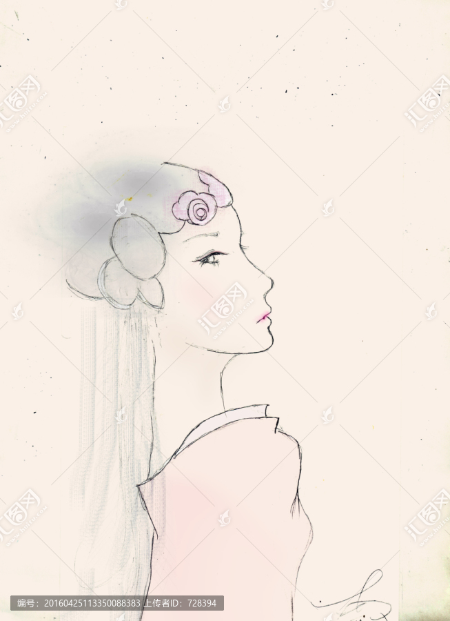 人物插畫古裝系列