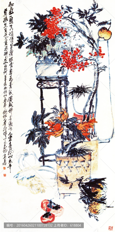 水墨國畫,吳昌碩作品