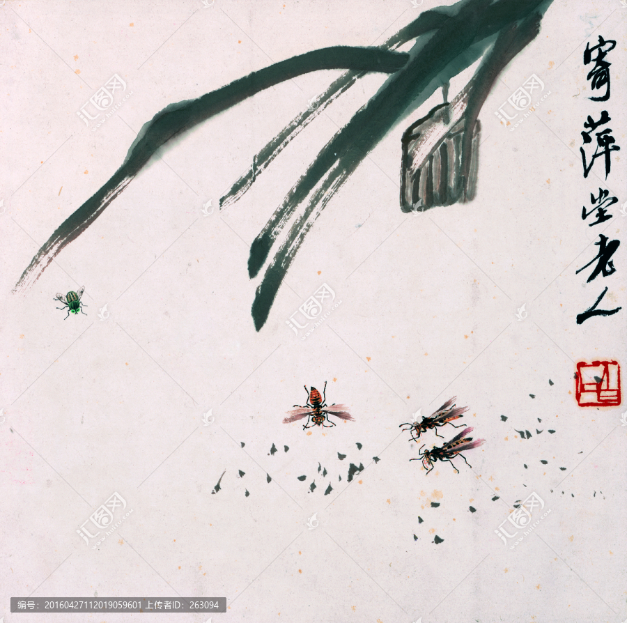 齊白石,花卉國畫