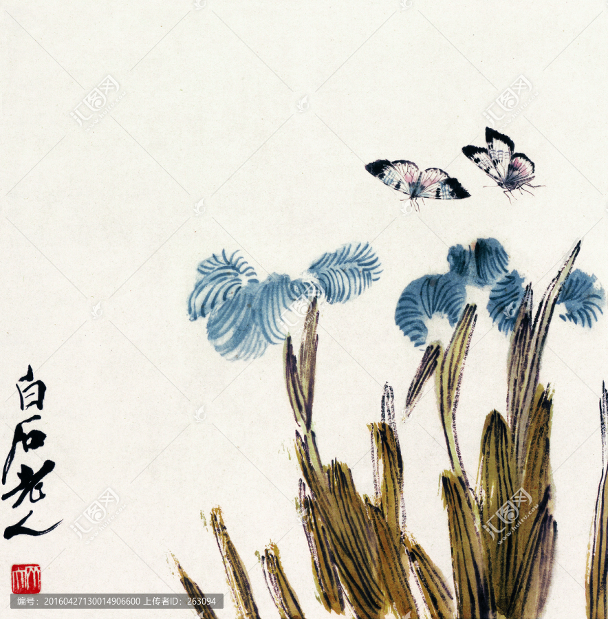 齊白石,花卉國畫