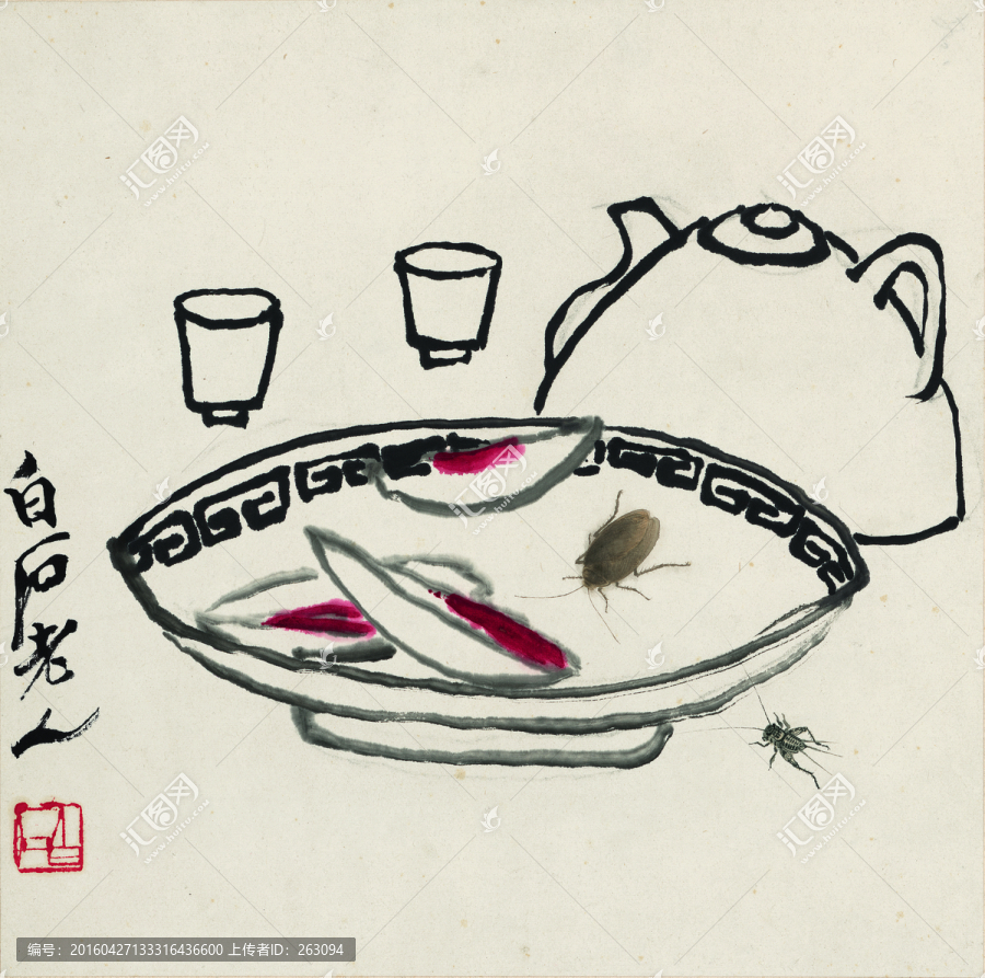 齊白石,花卉國(guó)畫