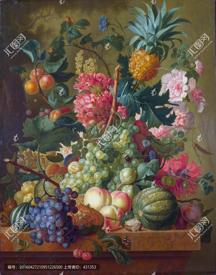 花卉,油畫