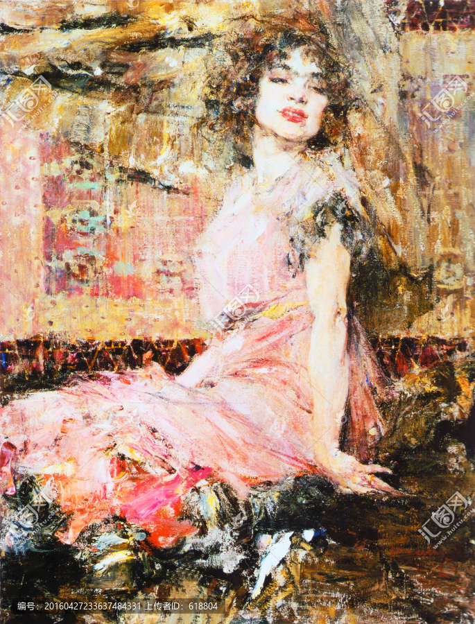俄羅斯美女油畫,畫廊品質(zhì)