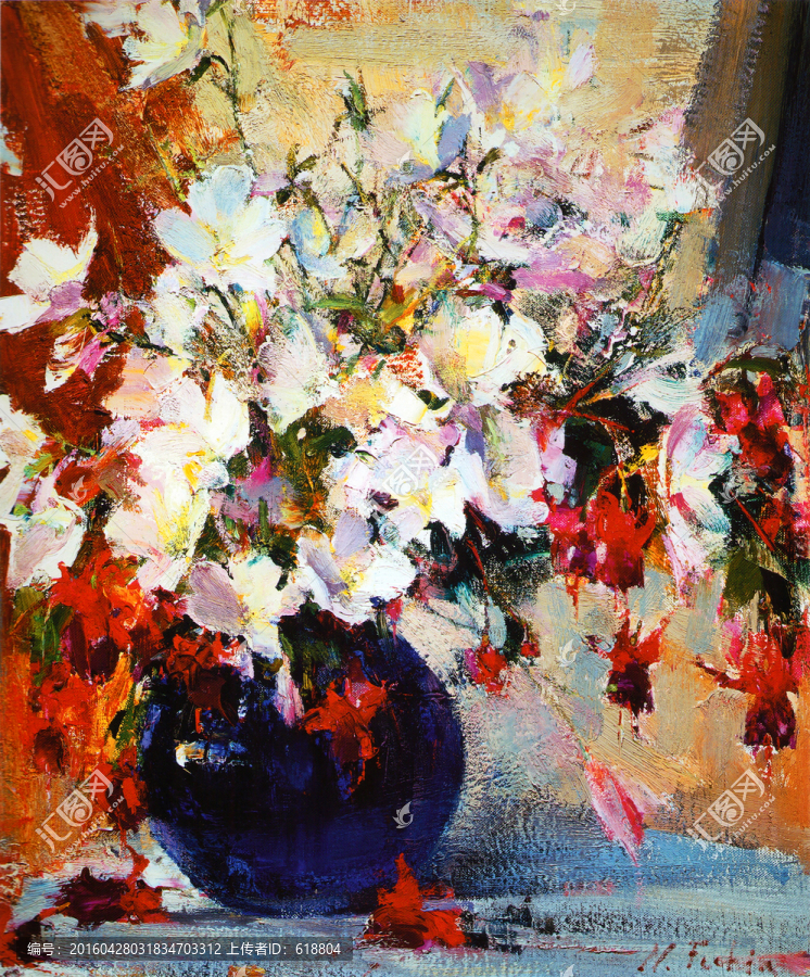 花卉油畫,畫廊品質(zhì)