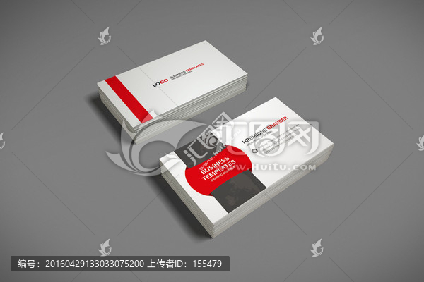 紅色灰色個性名片設(shè)計