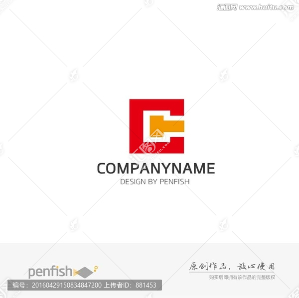 字母CT組合方形logo
