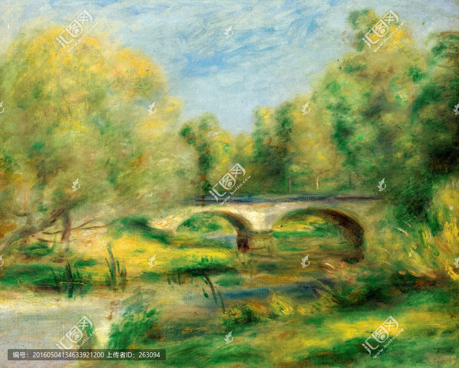 印象派歐洲自然風(fēng)景油畫