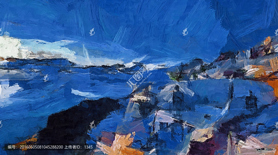 抽象畫,油畫