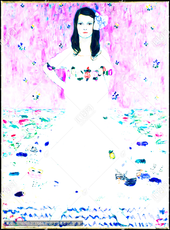 抽象人物油畫