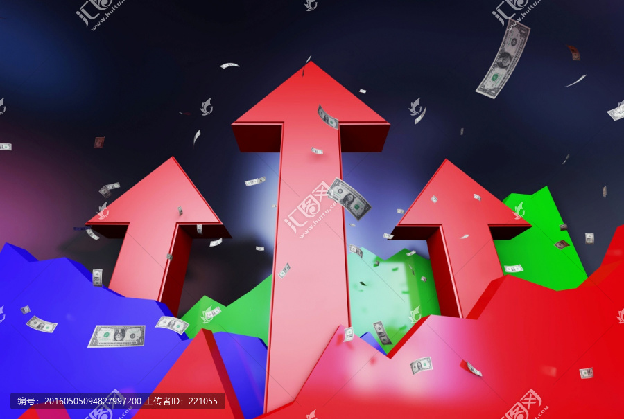 經(jīng)濟(jì)上升的箭頭