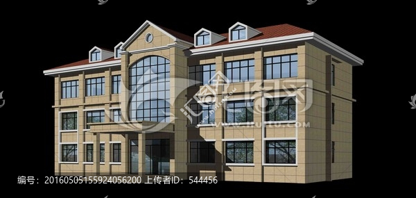 三層辦公樓模型