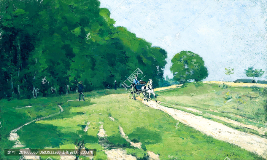 田園油畫