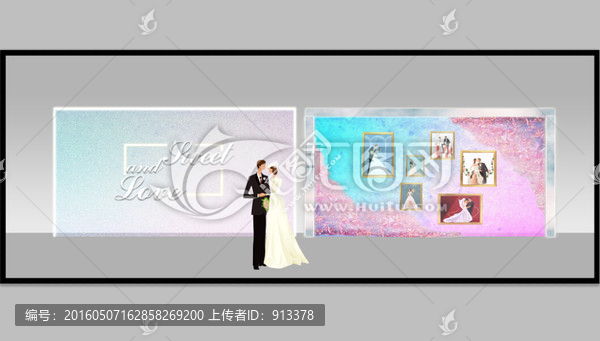 婚禮迎賓區(qū)效果圖